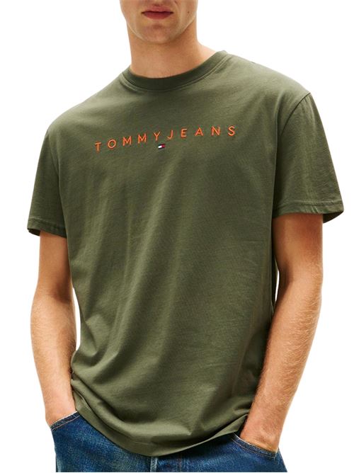 T-shirt in cotone verde Tommy Jeans | DM0DM207440H8